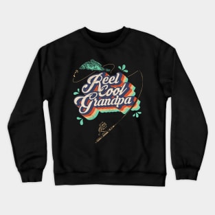 Reel Cool Grandpa Fishing Tshirt Crewneck Sweatshirt